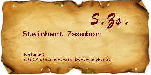 Steinhart Zsombor névjegykártya
