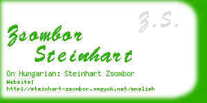 zsombor steinhart business card